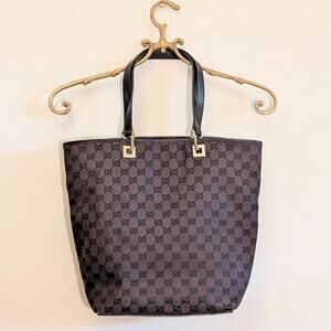 Gucci Black and Brown Tote Bag